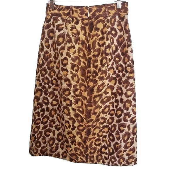Kate Spade Panthera Cheetah Print Midi Skirt size 00 - Picture 6 of 9
